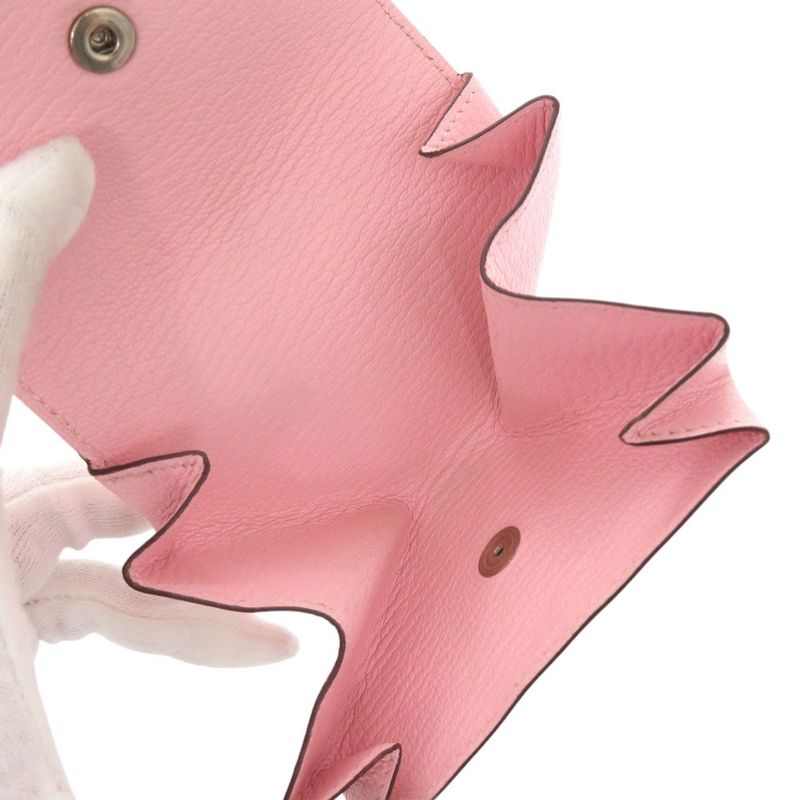 Hermes Le Van Cattle Chevre Rose Sakura Engraved A (2017) Silver Hardware Coin