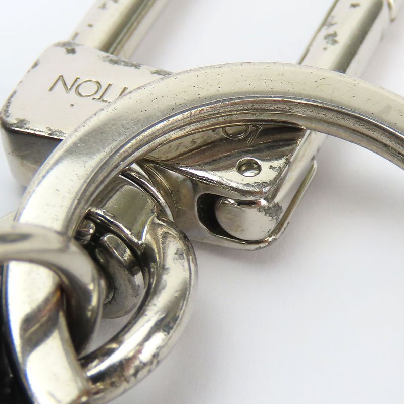 Louis Vuitton Key Holder Porte Cles Mp2082 Taurillon Initiative Leather Navy