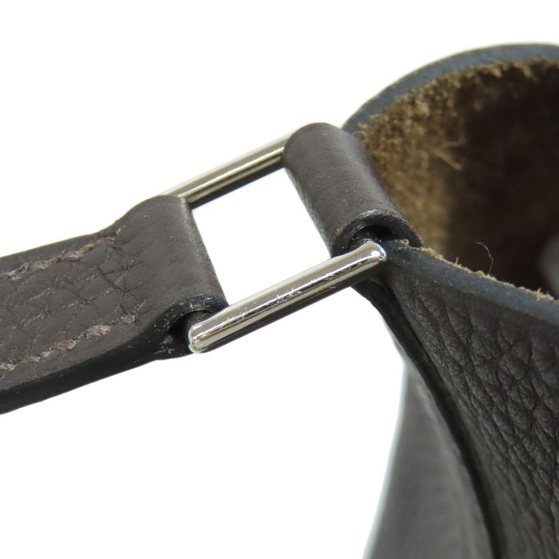 Hermes Picotin Lock MM Silver Hardware Handbag Taurillon Women