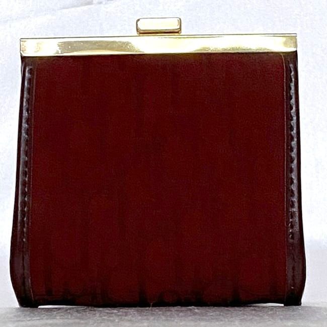 Christian Dior Wallet With Clasp Bordeaux Trotter Excellent Condition Jacquard