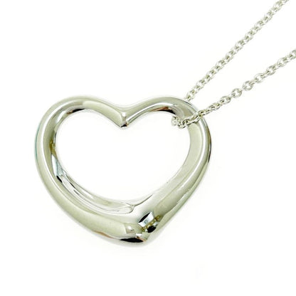 Tiffany & Co Silver Elsa Peretti Open Heart Necklace 9.8g 925 Engraved 479550