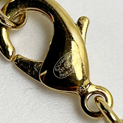 Chanel Leather Ribbon A22a Black Necklace Metiers D'art Women's Accessories