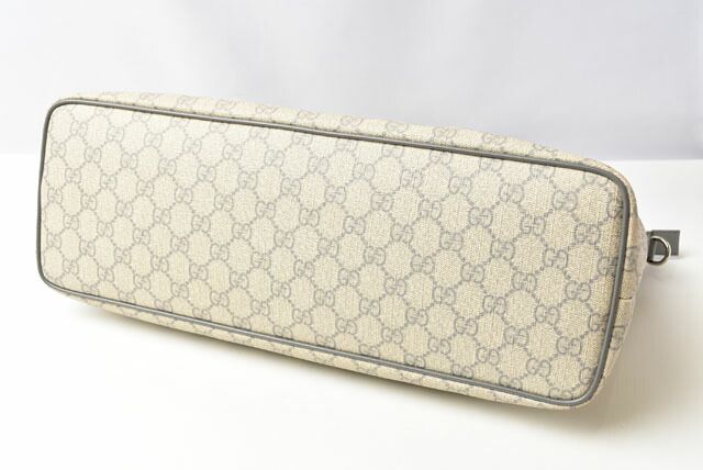 Gucci Tote Bag Shoulder Bag Gucci GG Supreme Canvas Medium GG Light Grey Beige