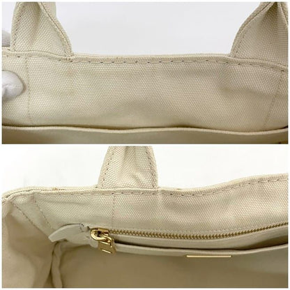 Prada Tote Canapa Tote Ivory White Canapa 1bg439