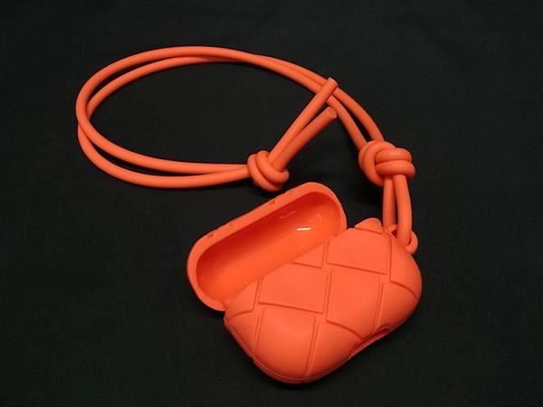 Bottega Veneta Intrecciato Rubber Air Pods Case Air Pods Case Orange Bi9501
