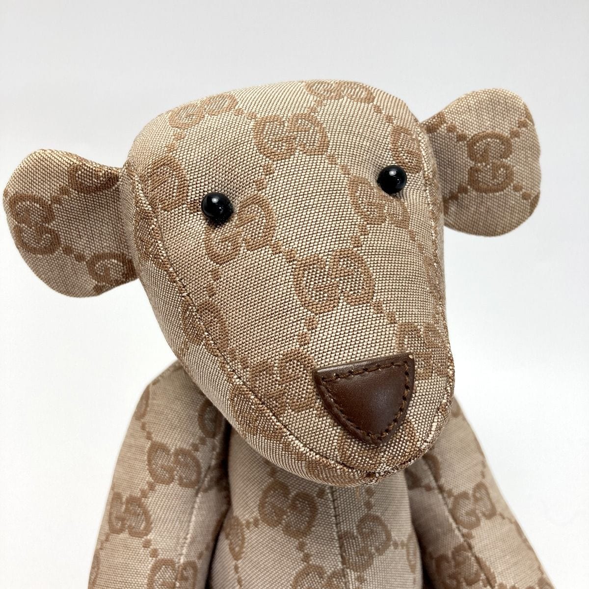 Gucci GG Canvas Teddy Bear 7077722 Beige Plush Bear