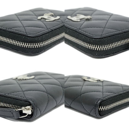 Chanel Compact Wallet Star Black Svhardware Ap3728 Coin Case