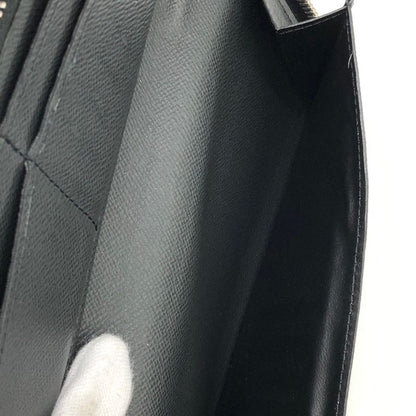 Louis Vuitton Zippy Wallet Vertical M30510 Long Wallet Black Taiga /leather