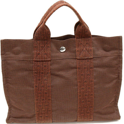 Hermes Tote Handbag Her Line Tote PM Canvas Brown