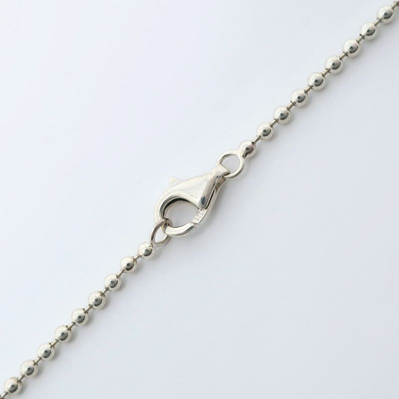 Tiffany & Co Roman Cross Ball Chain Silver 925 Ladies 13.2g Necklace