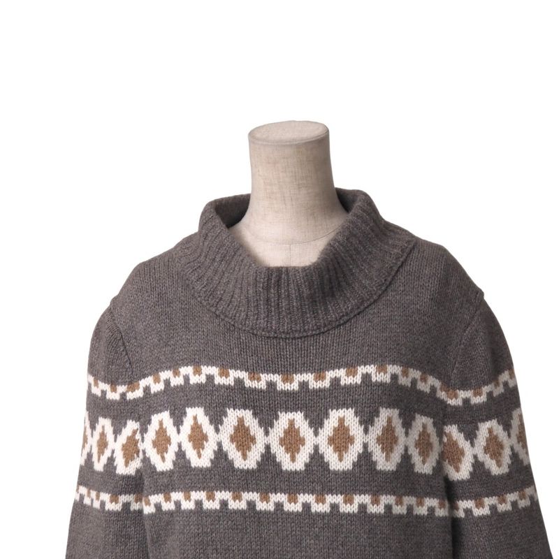 Chanel Dress Size 44 P62 Seventh Sleeve Flared Sleeves Knit Dress Gripore