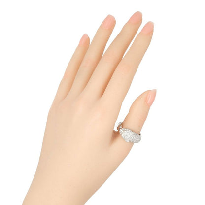 Cartier Panthère 18kwhite Gold × Diamonds × Emerald #18 Ladies 15.94g Ring