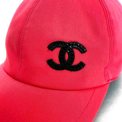 Chanel Cap Pink Coco Mark Hat 100% Cotton