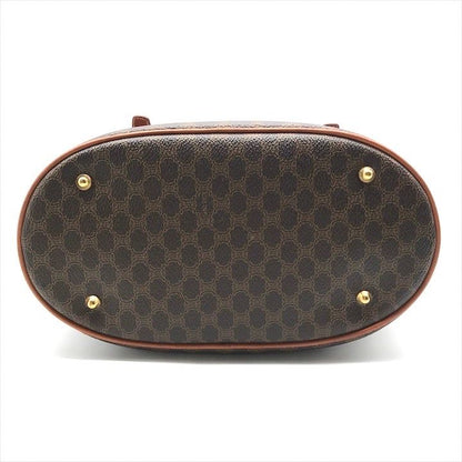 Celine Macadam Tote Brown Leather