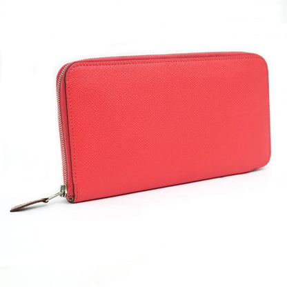 Hermes Azap Long Silk-in Vo-epson Pink Silver-hardware A Engraved Long