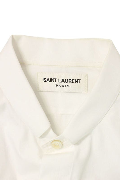 Saint Laurent Paris 481808 Y217w Plain Long Sleeve Shirt With Winged Buttons