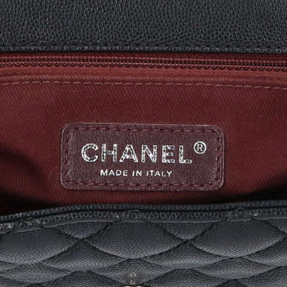 Chanel Large Top Handle Caviar Skin Chain Shoulder Bag Women