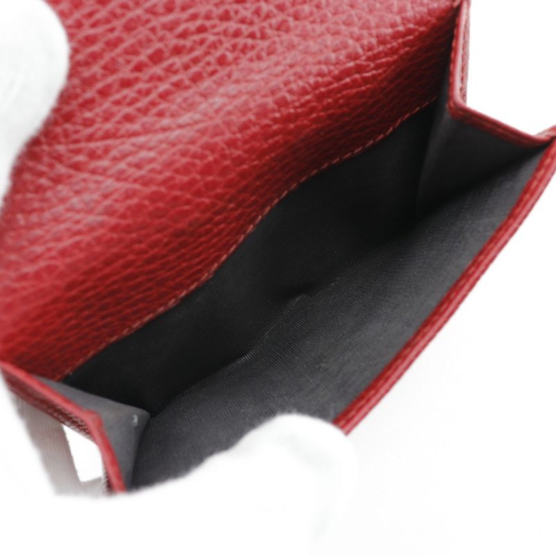 Gucci GG Marmont 456122 Leather Red Ladies Fold Wallet