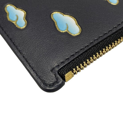 Loewe Coin Case - Dark Navy X Light Blue X Gold With Snafujita/cloud/card