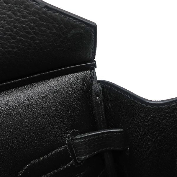 Hermes Handbag Birkin 35 Fjord Black Gold Hardware Black H Engraved [storage