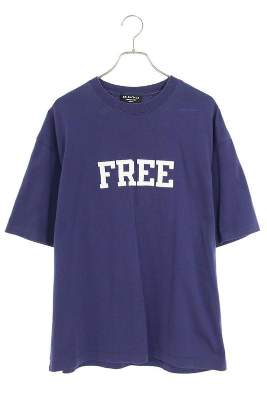 Balenciaga 612966 Tkvd3 FREE Patch Oversize T-shirt Men's S