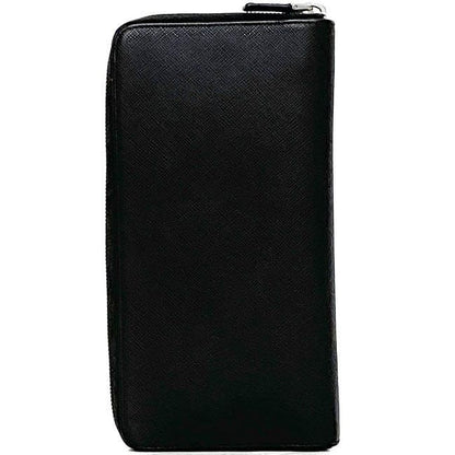 Prada Round Zipper Long Wallet Document Case