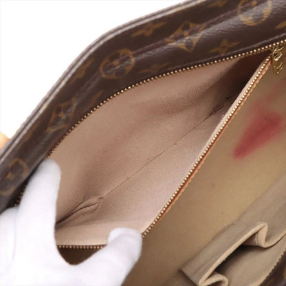 Louis Vuitton Monogram Luko M51155 Leather Tote Bag Shoulder Hand A4 Brown