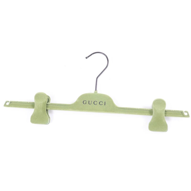 Gucci 747361 GG Viscose Cles Loop Skirt Black XS Hanger Genuine