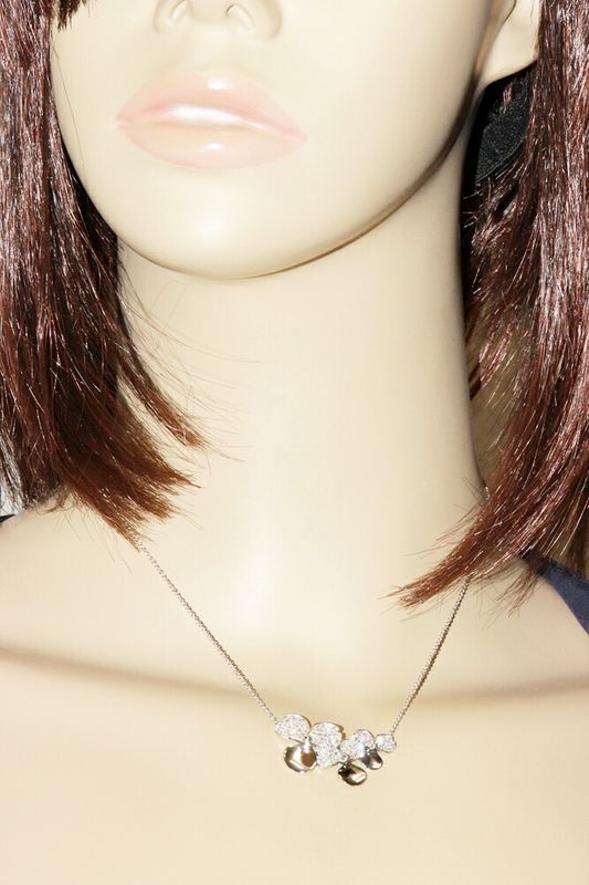 Tiffany & Co Pendant Necklace Pt950 Diamond Paper Flower Cluster Pendant