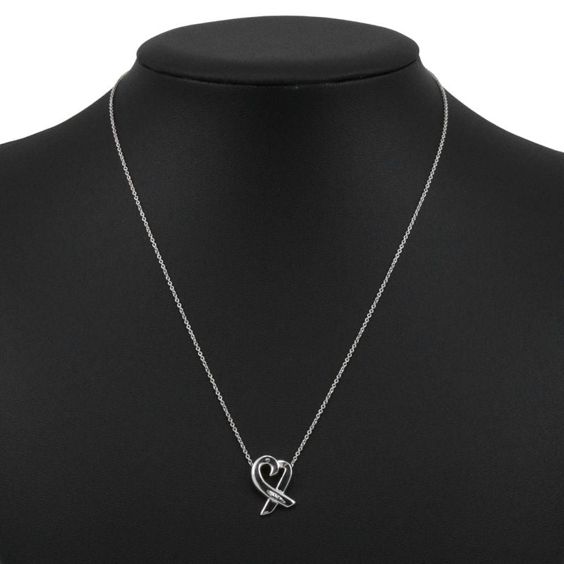 Tiffany & Co Loving Heart Paloma Picasso 925 Silver Ladies 2.6g Necklace