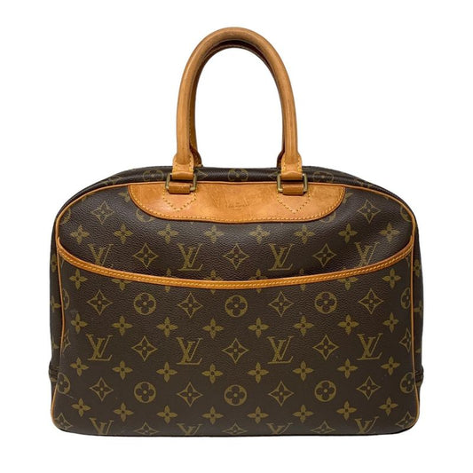 0870 Louis Vuitton Boston Bag Deauville M42720 Monogram Gold Hardware Handbag