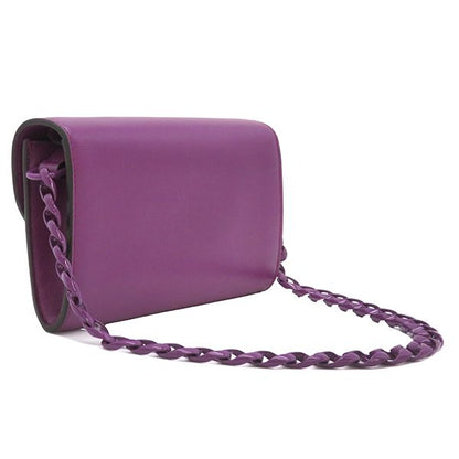 Gucci Shoulder Bag Horsebit Leather Purple Gold Hardware Chain Shoulder Sherry