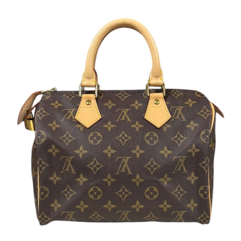 Louis Vuitton Speedy 25 Monogram Handbag Monogram Canvas M41528 Brown Women