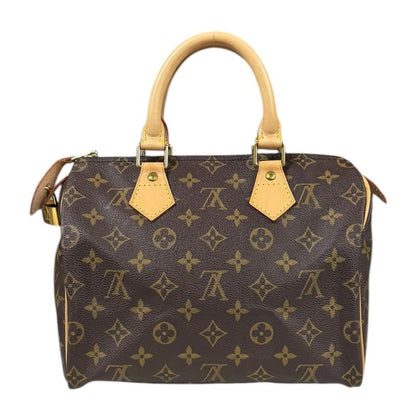 Louis Vuitton Speedy 25 Monogram Handbag Monogram Canvas M41528 Brown Women
