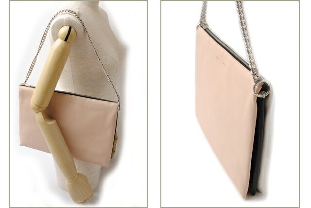 Celine Shoulder Bag Clutch Bag Celine 172843qrb Lambskin Fresh Natural Black