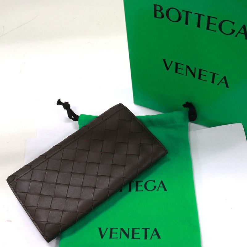 Bottega Veneta Long Wallet Without Coin Purse Intrecciato Long Wallet Calf