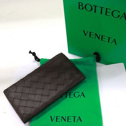 Bottega Veneta Long Wallet Without Coin Purse Intrecciato Long Wallet Calf
