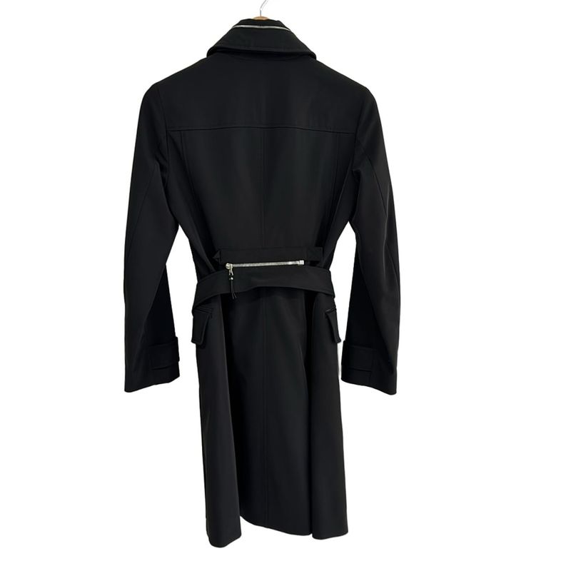 Prada Coat Size 40 M Women - Black Long Sleeves Cotton Retractable Hood