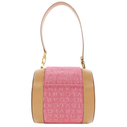 Bvlgari Logomania Handbag Canvas Leather Women