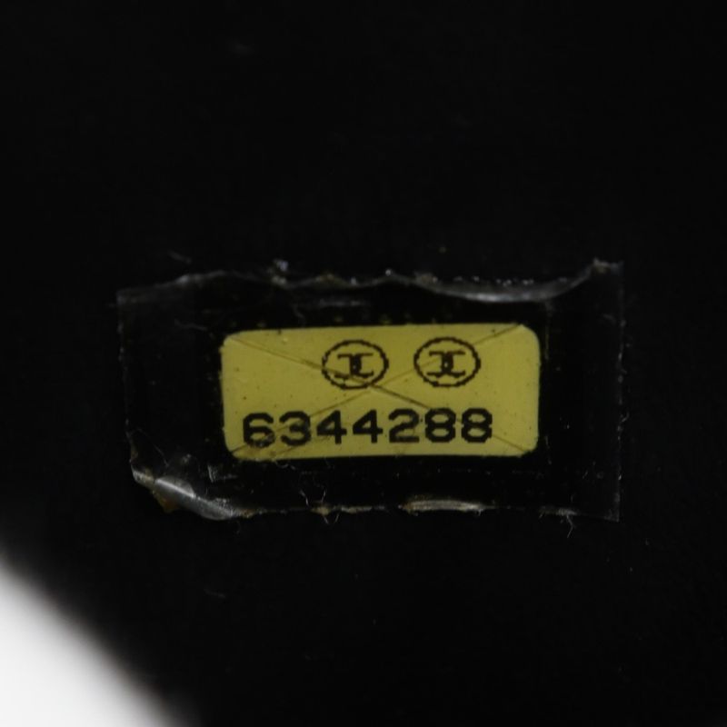 Chanel Vanity Handbag A01998 Caviar Skin Black Ladies Pouch