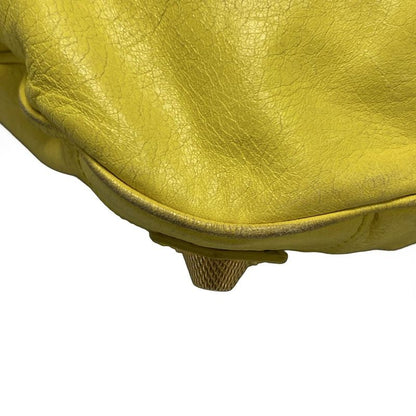 Balenciaga Shoulder Bag Editors Bag Giant Hobo 177288 Yellow Leather