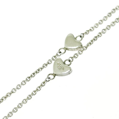 Tiffany & Co Silver Heart Link Lariat Necklace 9.0g 925 Engraved 408052 Necklace
