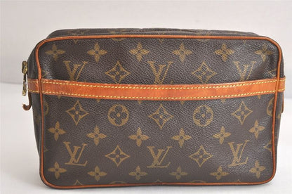 Louis Vuitton Monogram Compiègne 23 Clutch Handbag M51847 Junk 2958n
