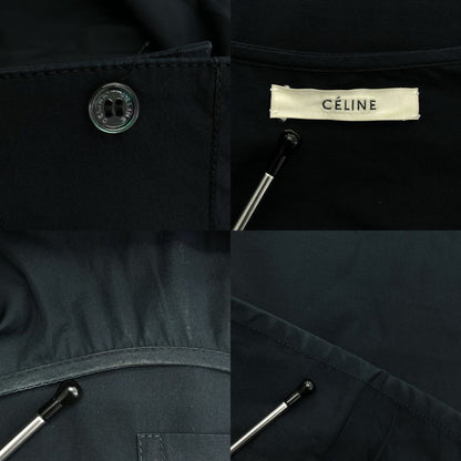 Celine - Phoebe Period Shoulder Zip Slit Blouse - 36 - Black - Women's