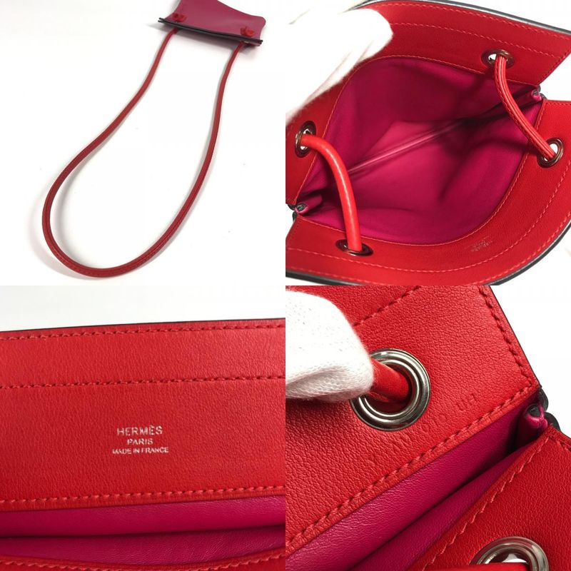 Hermes Shoulder Bag Sac Aline Mini Leather Pink