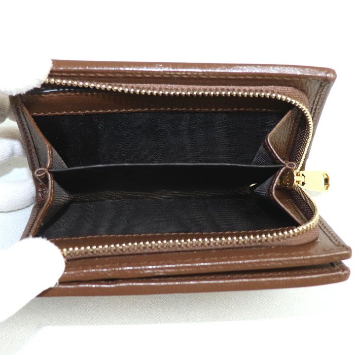 Gucci Horsebit 1955 Card Case Wallet Bifold Wallet Beige/ebony 726846 92tcg