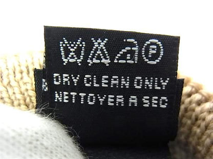 Fendi Zucca 100% Wool Gloves Gloves Women's Light Brown Fj3023