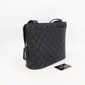 Chanel Matelasse Caviar Skin Shoulder Bag Color: Black