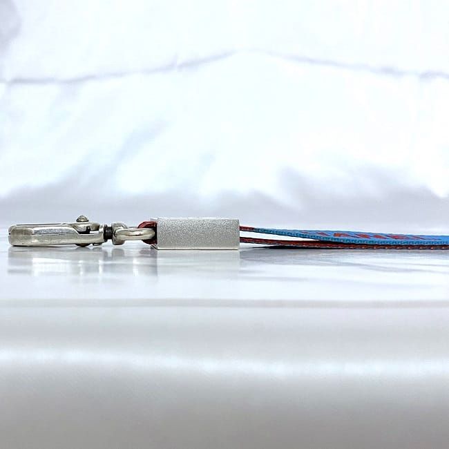 Chanel Neck Strap Blue Red Sport Ec20202 Excellent Condition