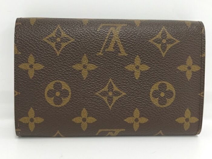 Louis Vuitton Portmonnais Bietresole Fold Wallet Monogram Brown M61730